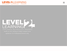 Tablet Screenshot of level2learning.com